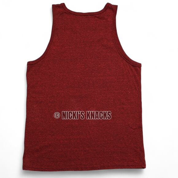 Leisure Lounge Grandpa Ohio Tank Top Red Mens Funny Graphic Gift Size M - Picture 4 of 6